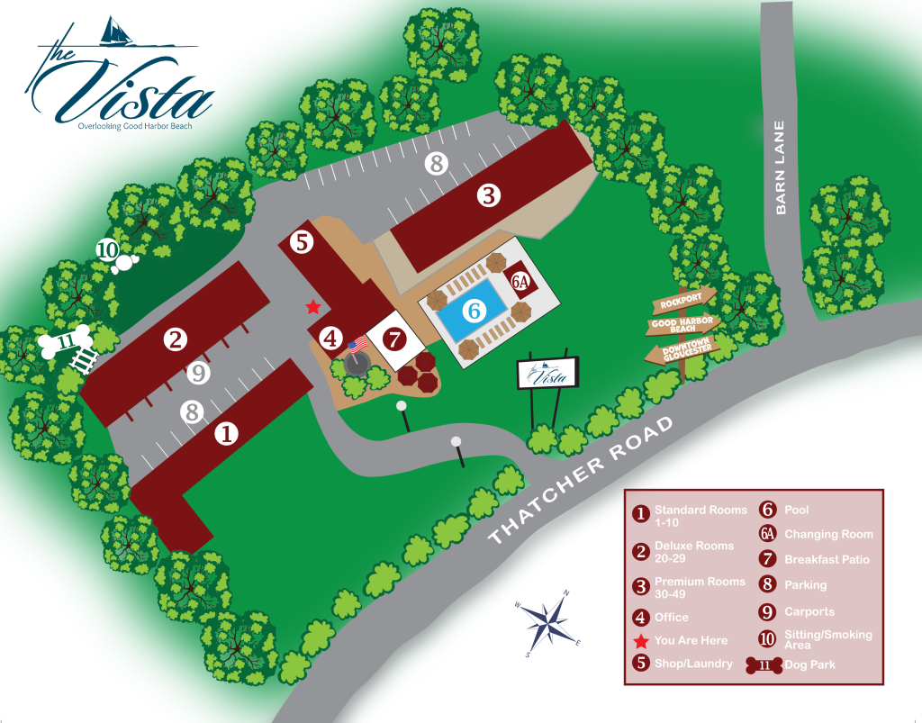 The Vista Motel Property Map